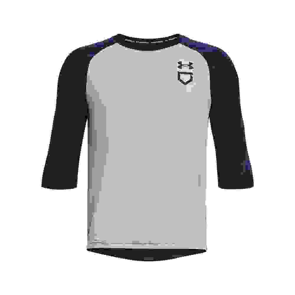 Under Armour Utility Big Boys' Grey/Navy 2/3 Shirt